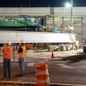I-4 and Sand Lake Road Beam Setting 2024/08/21
