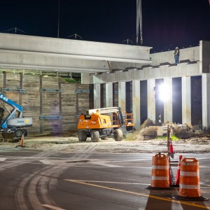 I-4 and Sand Lake Road Beam Setting 2024/08/21