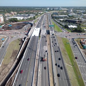 Westbound I-4 Traffic Shift Near Sand Lake Road Interchange 2025/08/06