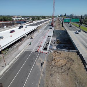 Westbound I-4 Traffic Shift Near Sand Lake Road Interchange 2025/08/06