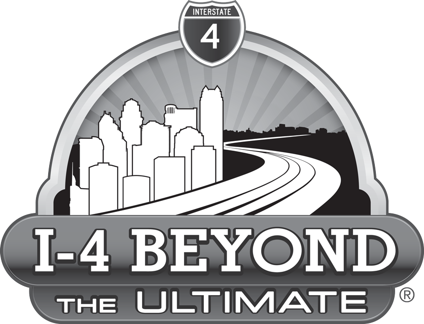 I-4 Beyond the Ultimate Project Logo Grayscale