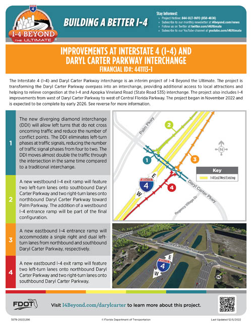Daryl Carter Parkway interchange improvement handout